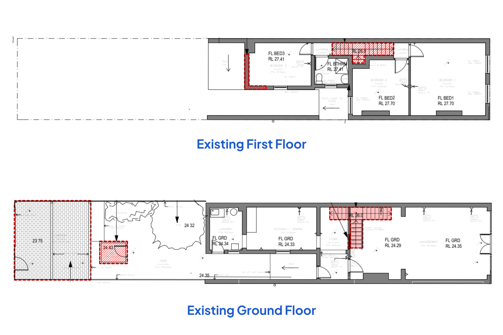 floor plan layout of property in its current state